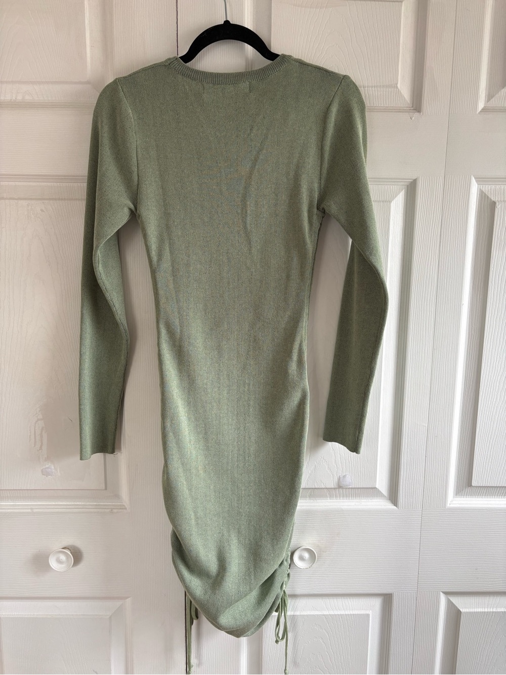 Lioness Military Minds Mini Dress Sage Green bodycon long sleeve M Love Island - Picture 7 of 9